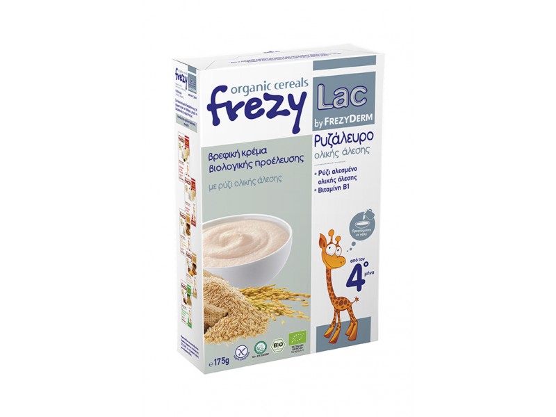 Frezyderm Frezylac Organic Cereals Ρυζάλευρο Ολικής Άλεσης 175gr