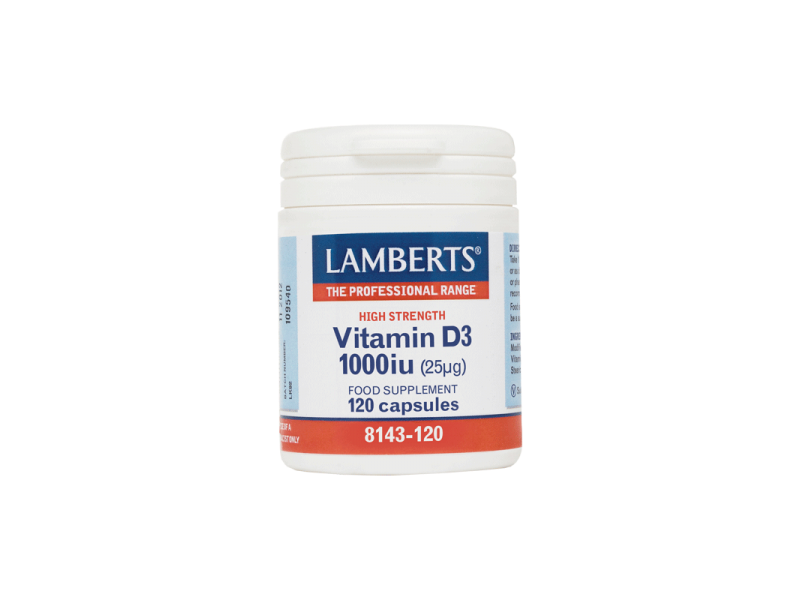 Lamberts Vitamin D3 1000iu (25mg) 120 Κάψουλες