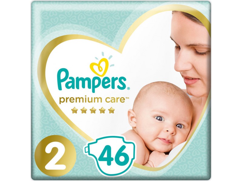 Pampers Premium Care Νo 2 (4-8kg) 46τμχ