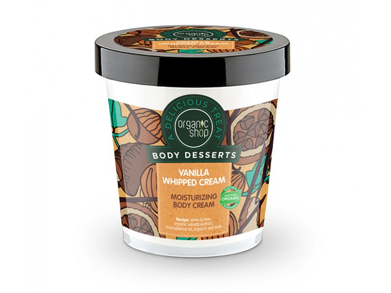 Organic Shop Body Desserts Vanilla Whipped Cream Moisturizing Body Cream 450ml