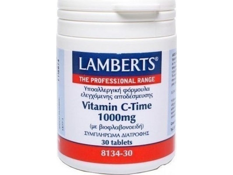 Lamberts Vitamin C Time Release 1000mg 30 Ταμπλέτες