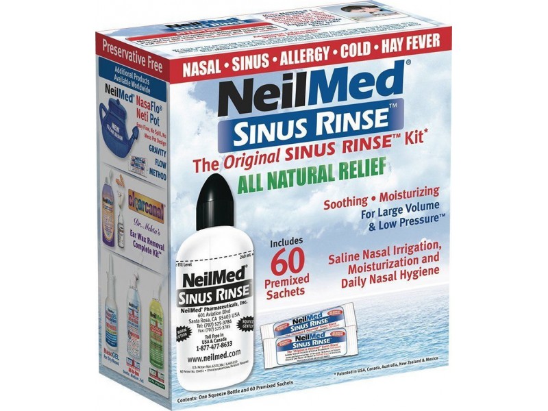 NeilMed Sinus Rinse Kit Ενηλίκων + 60 φακελάκια