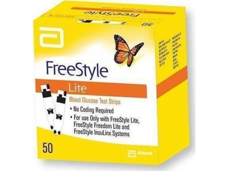 Abbott FreeStyle Lite Ταινίες Μέτρησης Σακχάρου 50τμχ