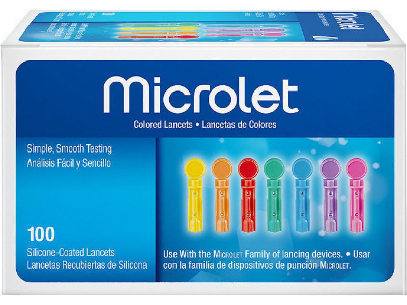 Ascensia Microlet Lancets Coloured 100τμχ