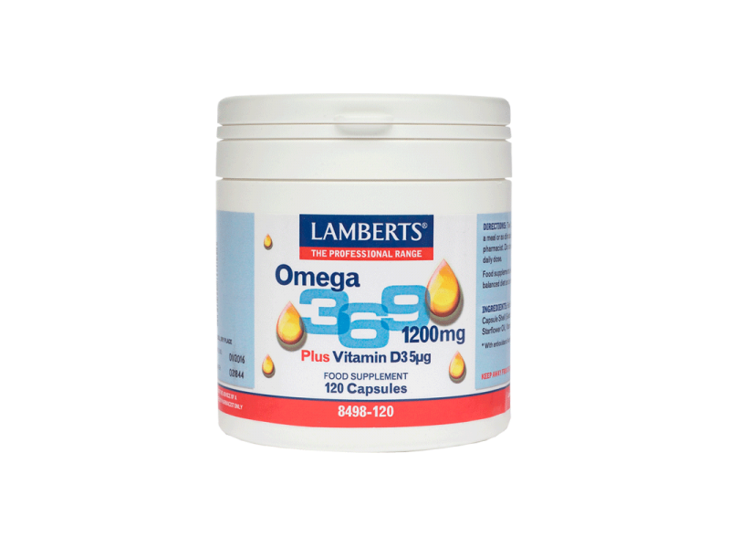 Lamberts Omega 3-6-9 1200mg 120 Κάψουλες