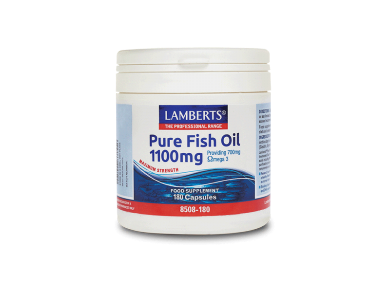 Lamberts Pure Fish Oil 1100mg 180 Κάψουλες