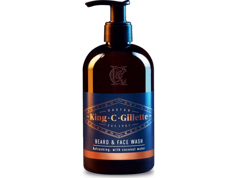 Gillette King C Υγρό Καθαρισμού για  Γένια και Πρόσωπο 350ml