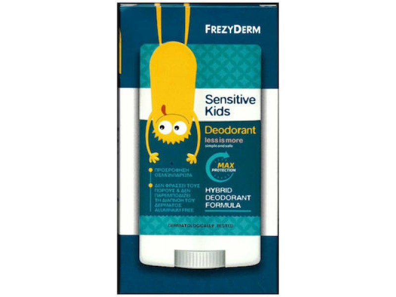 Frezyderm Sensitive Kids Deodorant Less Is More Stick 40ml