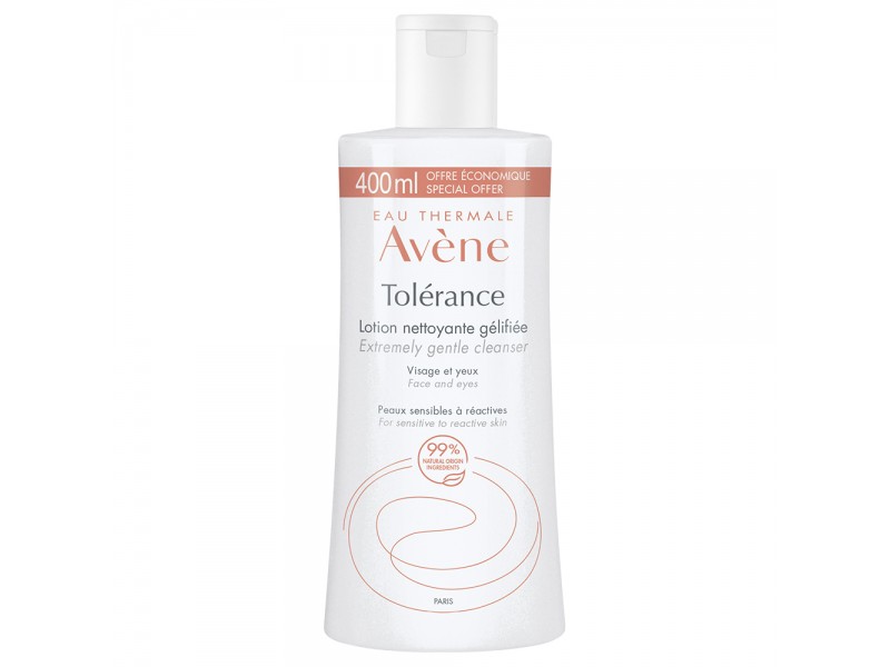 Avene Lotion Καθαρισμού Tolerance Extremely Gentle Cleanser Face & Eyes για Ευαίσθητες Επιδερμίδες 400ml