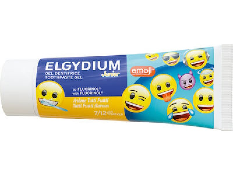 Elgydium Οδοντόκρεμα Emoji 50ml 1400 ppm με Γεύση Tutti-Fruti για 7+ χρονών
