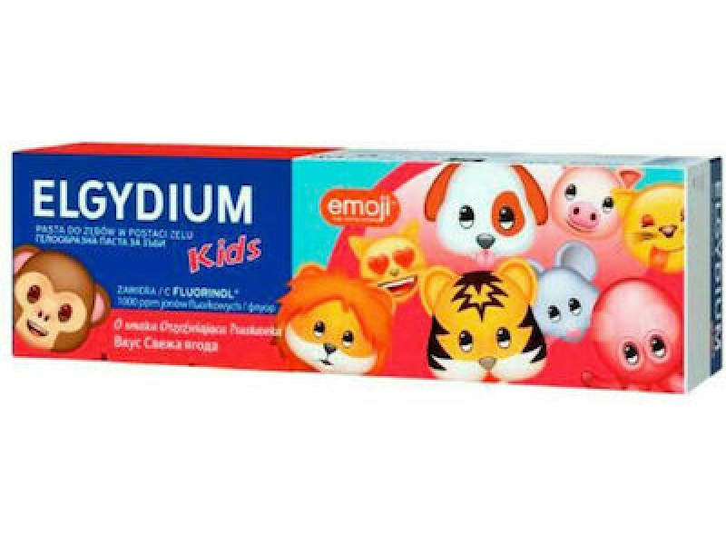 Elgydium Οδοντόκρεμα Emoji 50ml 1400 ppm με Γεύση Φράουλα 3-6 ετών