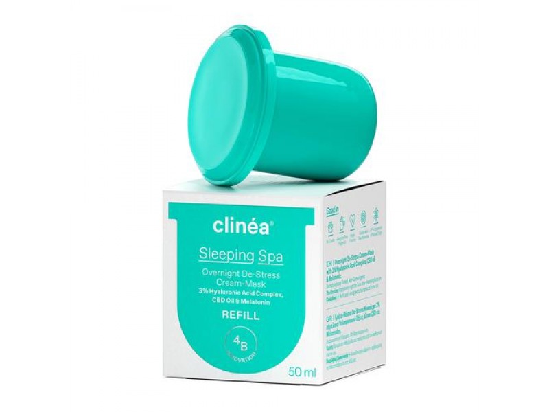 Clinea Sleeping Spa Refill 50ml - Κρέμα-Μάσκα De-Stress Nυκτός