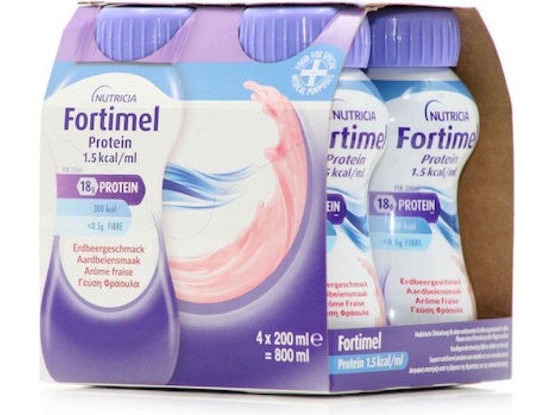 Nutricia Fortimel Extra 4 x 200ml Φράουλα