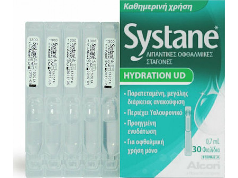 Systane Hydration UD Οφθαλμικές Σταγόνες με Υαλουρονικό Οξύ 30x0.7ml