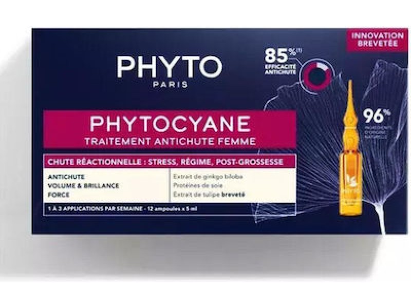 Phyto Phytocyane Traitement Anti-Chute Αμπούλες Μαλλιών κατά της Τριχόπτωσης για Γυναίκες 12x5ml
