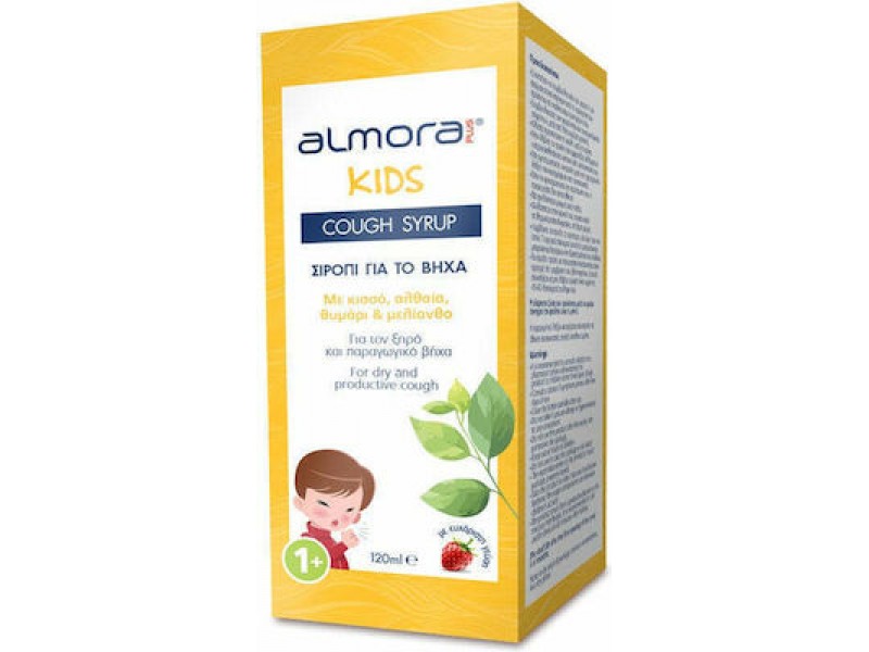 Elpen Almora Plus Σιρόπι για Παιδιά για Ξηρό και Παραγωγικό Βήχα χωρίς Γλουτένη Φράουλα 120ml