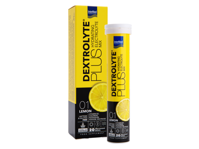 InterMed Dextrolyte Plus Λεμόνι 20 αναβράζοντα δισκία