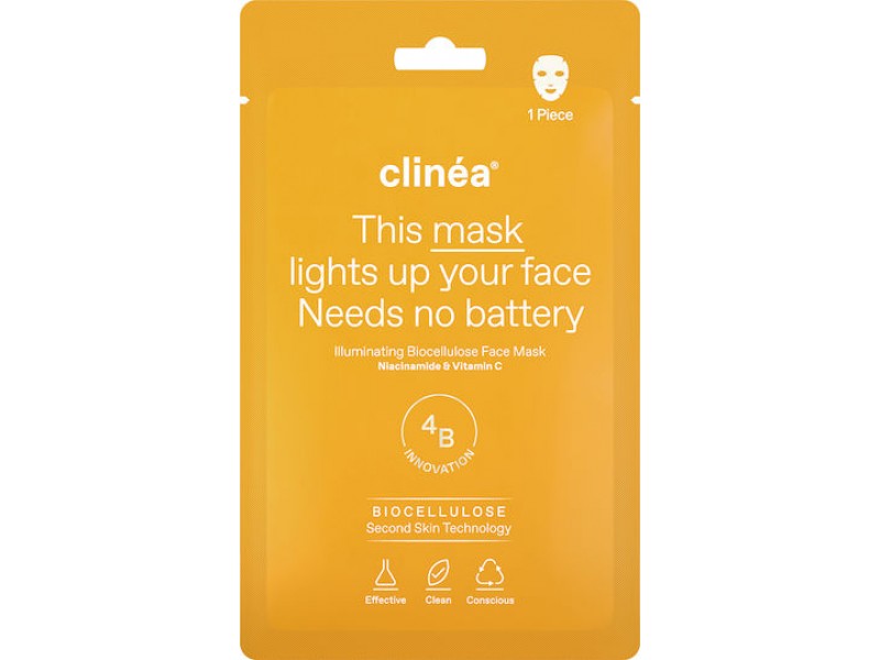 Clinea This Masks Lights Up Your Face Need No Battery Μάσκα Προσώπου για Λάμψη / Αντιγήρανση