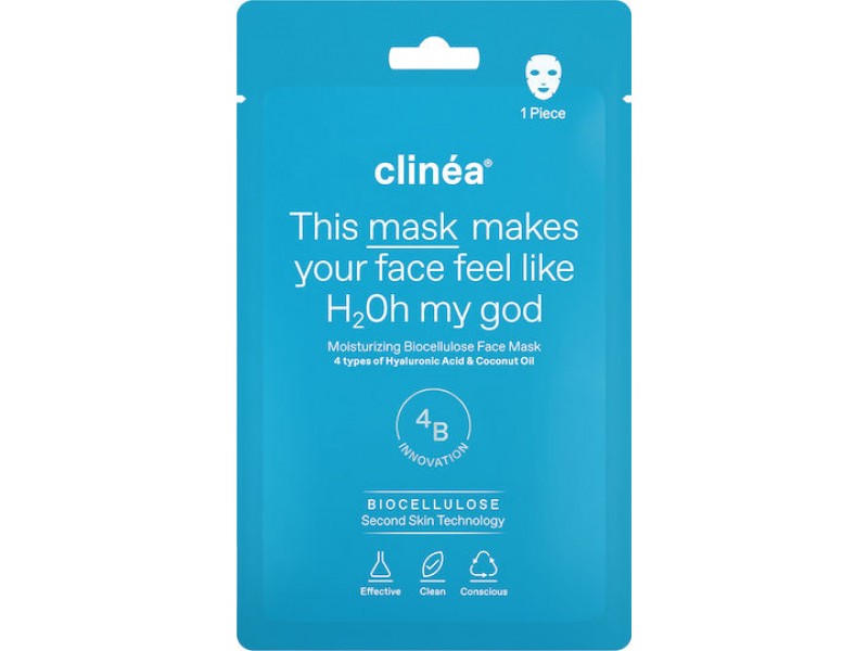 Clinea This Mask Makes Your Face Feel Like H2Oh My God Μάσκα Προσώπου για Ενυδάτωση