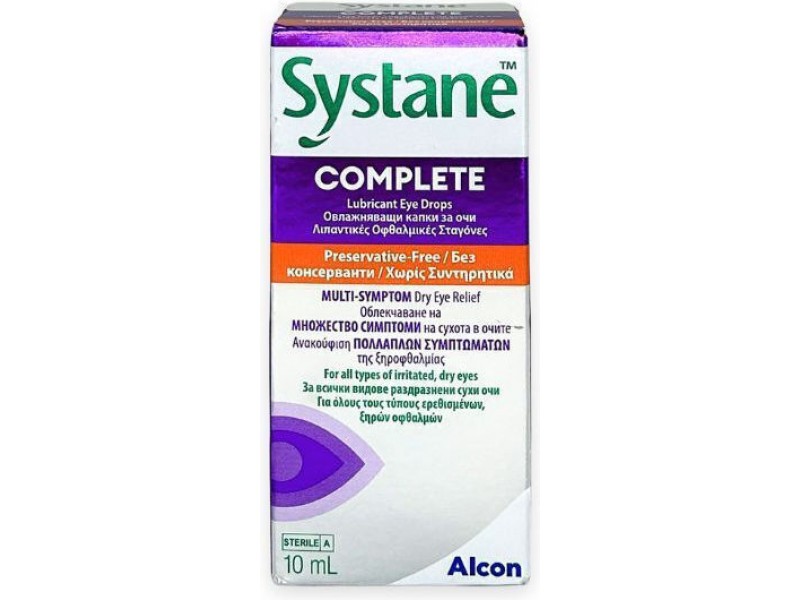 Systane Complete Οφθαλμικές Σταγόνες 10ml