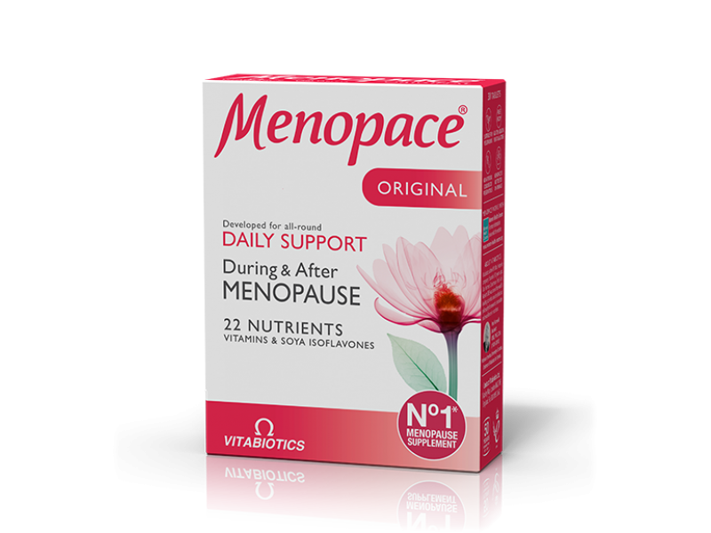 Vitabiotics Menopace Original Daily Support Συμπλήρωμα για την Εμμηνόπαυση 30 ταμπλέτες