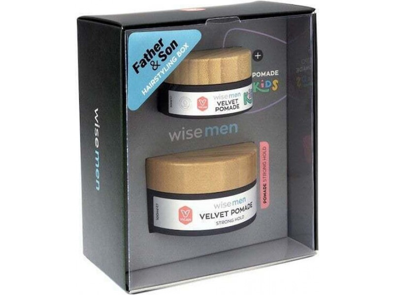 Vican Wise Men για Styling Μαλλιών Strong Hold 100ml & Kids Velvet Pomade 30ml.
