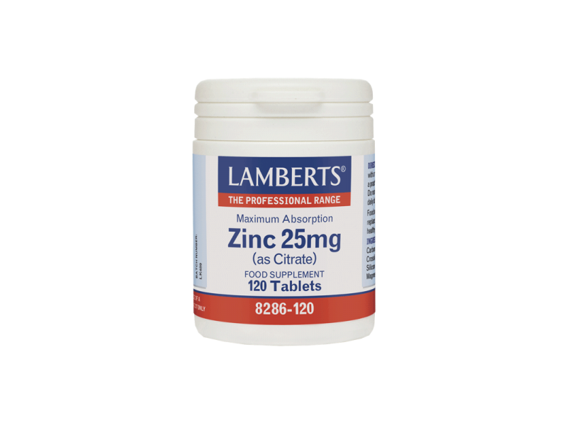 Lamberts Zinc ( as citrate ) 25mg 120 tabs