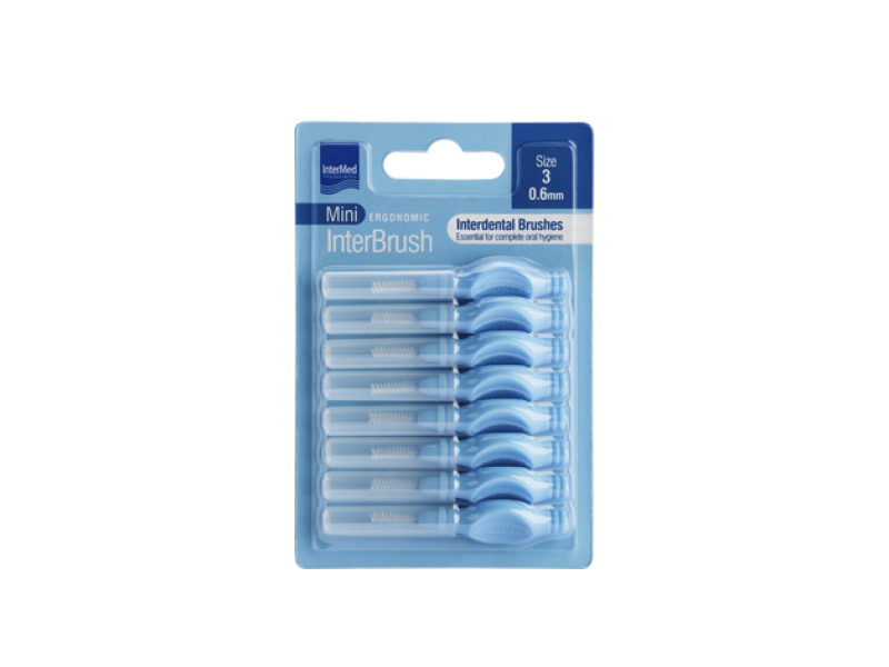 Intermed Ergonomic InterBrush Mini Size 3 0.6mm 8τμχ.