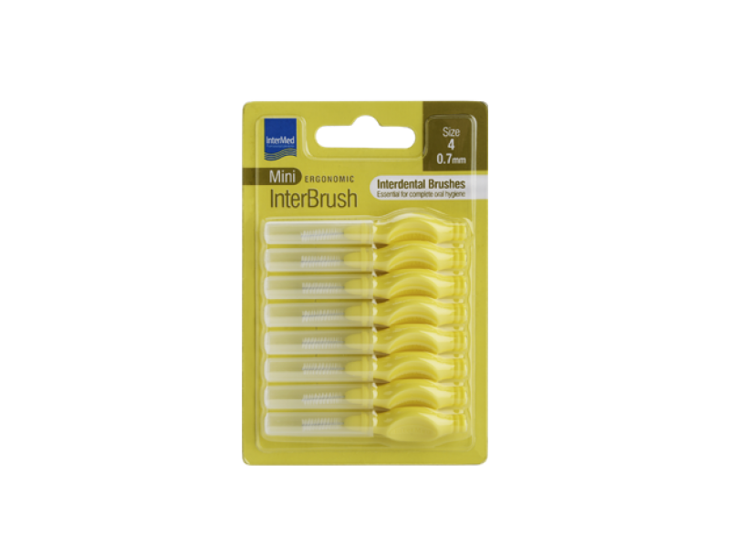 Intermed Ergonomic InterBrush Mini Size 4 0.7mm 8τμχ.