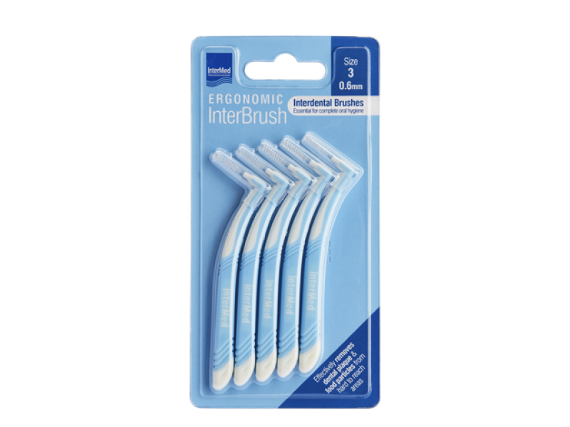 Intermed Ergonomic InterBrush Size 3 0.6mm 5τμχ.