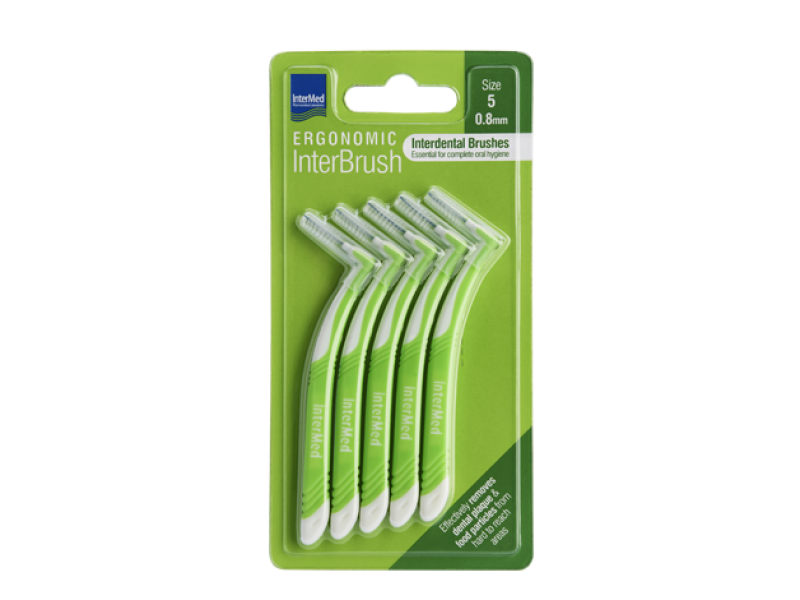 Intermed Ergonomic InterBrush Size 5 0.8mm 5τμχ.