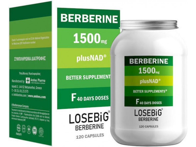Amhes Losebig Berberine 1500mg 120 κάψουλες