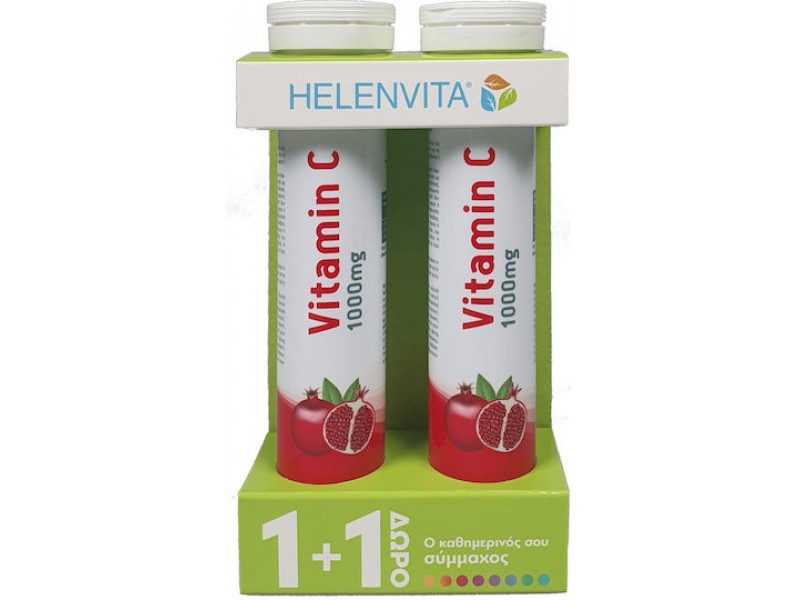 Helenvita Βιταμίνη C 1000mg Ρόδι 40 αναβράζοντα δισκία